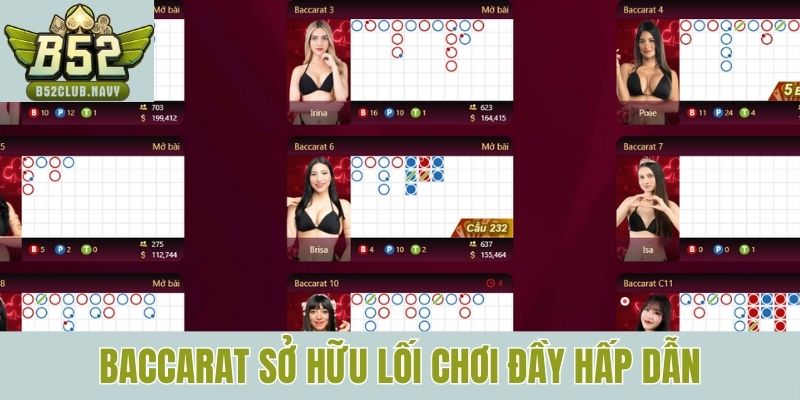 Baccarat sở hữu lối chơi đầy hấp dẫn 