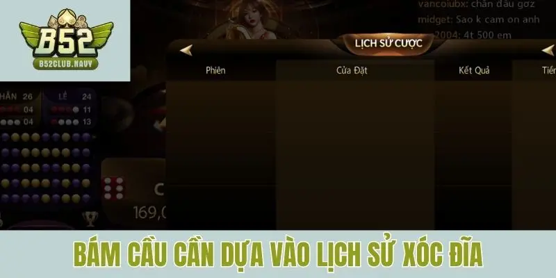 Bám cầu cần dựa vào lịch sử xóc đĩa