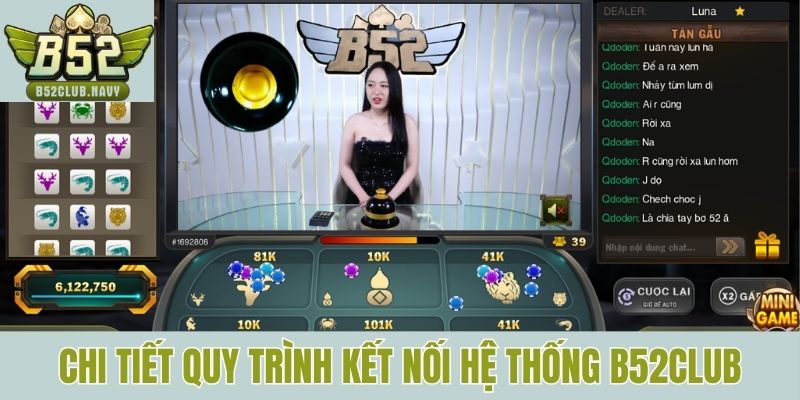 Chi tiết quy trình kết nối hệ thống B52club cho người mới 