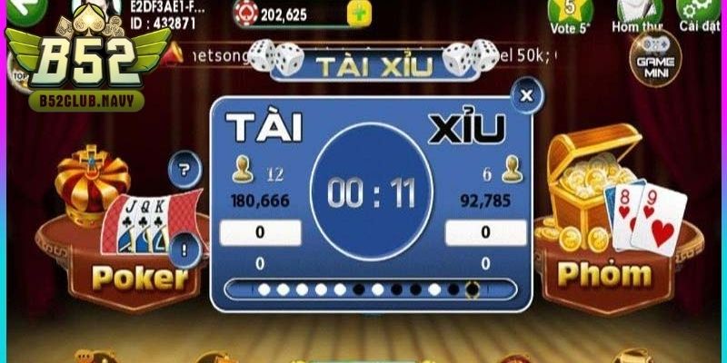 Dealer tiến hành tung xúc xắc và công khai kết quả