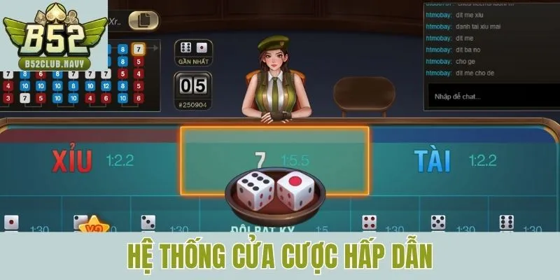 Hệ thống cửa cược hấp dẫn