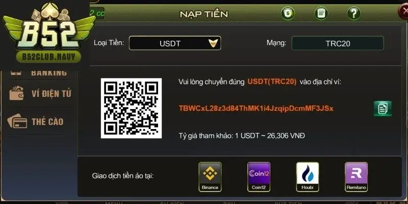 Hiểu rõ quy trình nạp tiền B52club để chơi an tâm
