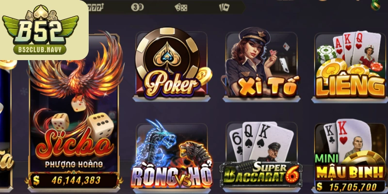 Kho game phong phú nhiều lựa chọn cho hội viên