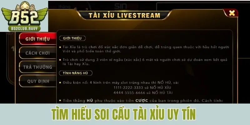 Tìm hiểu soi cầu tài xỉu uy tín 